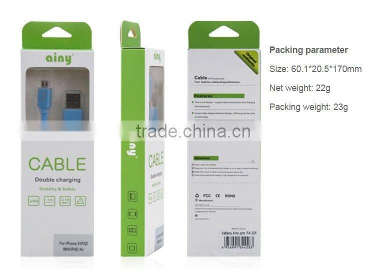 2015 new products china wholesale colorful micro braided usb cable for android mobile phone parts