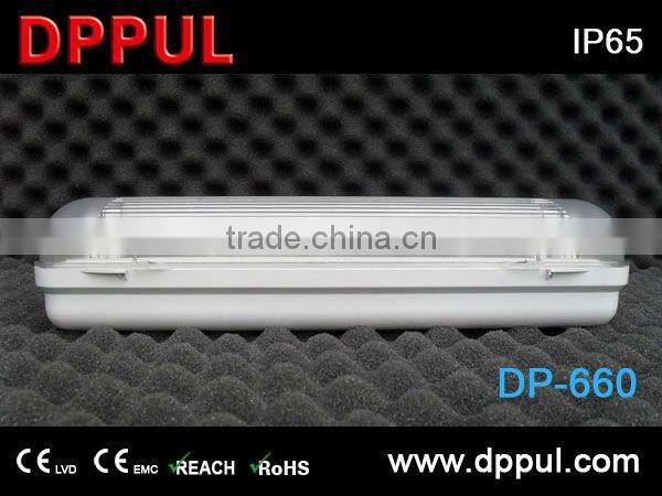 2016 Newest Rechargeable Emergency Bulkhead DP660 2x8w IP65 Bulkhead Fluorescent Tube