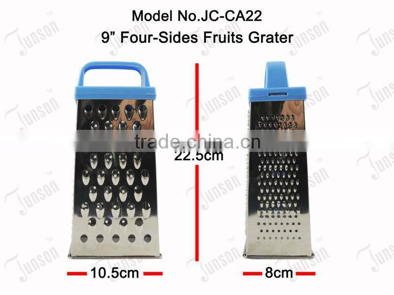 9" Four-Sides Stainless Steel Grater/Trapezoidal Fruits and Vegetables Plane