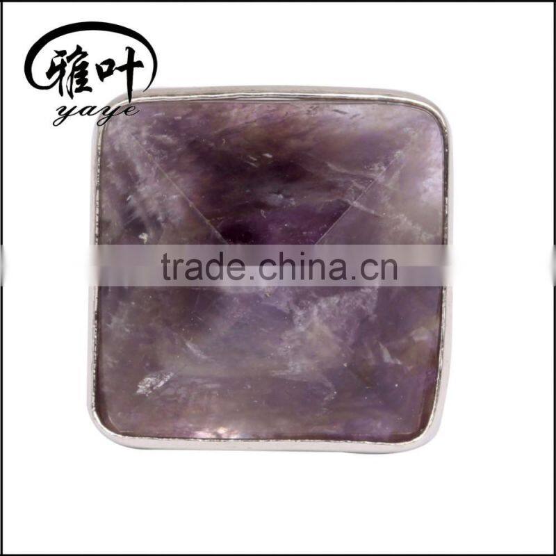 Wholesale gemstones ring diamond shape ring ceremeny gifts