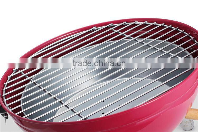 Outdoor camping charcoal egg shaped bbq grill