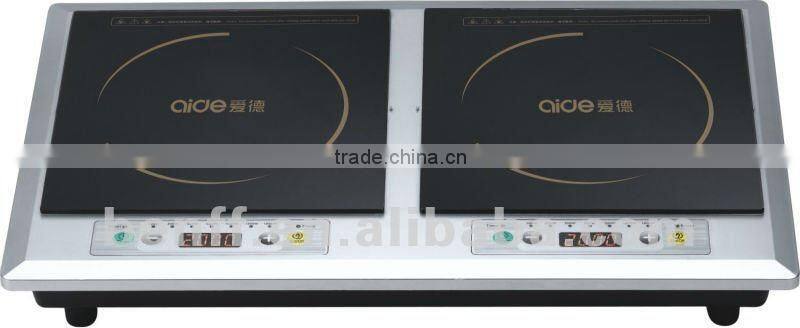 cheaper! timer, power setting button control plastic housing two plate 2 burner electric cooktop