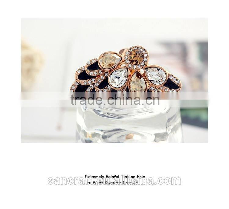Exaggerated kundan ladies finger gold design fashion ring finger rings photos