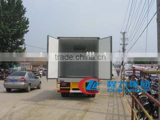 YUEJIN 4X2 china refrigerator van truck for meat and fish