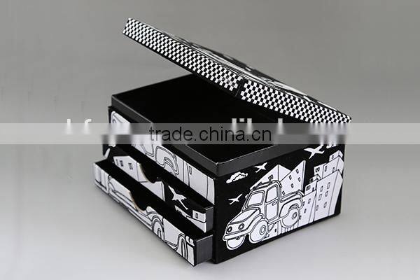 die-cut desk organizer storage paper box
