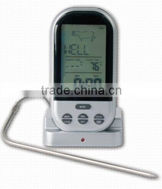 Digital lcd display l barbecue meat thermometer for grilling