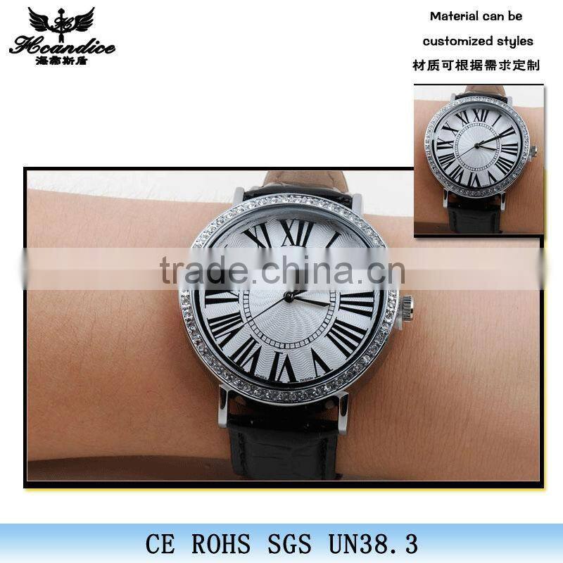 best sale alloy waterproof big face watches for women