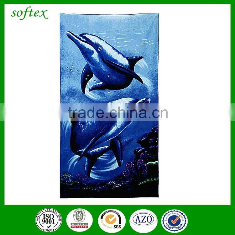 wholesale high quality print microfiber beach towel