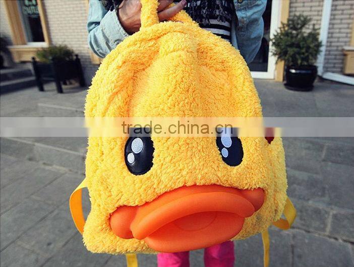 Duck mouth school backpack bag for girls