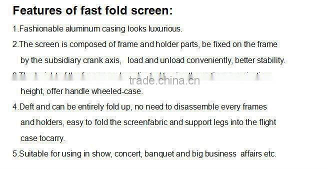 300" fast fold projector screen