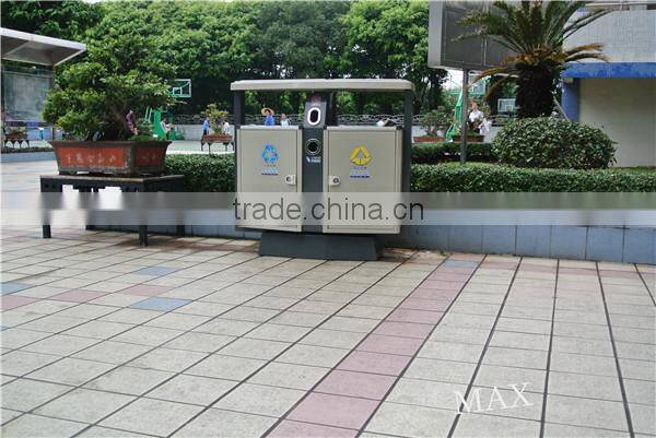 Max-HK14 School/Park/Apartment Open Air Recycling Waste Dustbin
