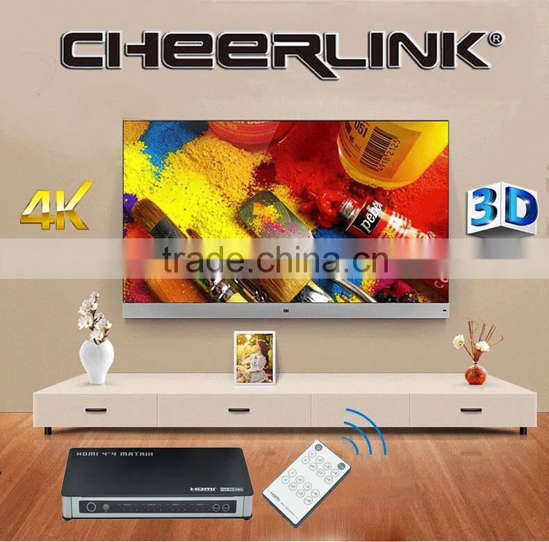 Full HD hdmi matrix Including Remote Control and Power Supply