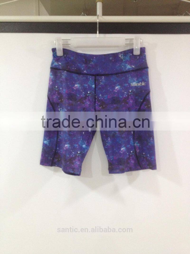 2015 new custom ladies compression shorts