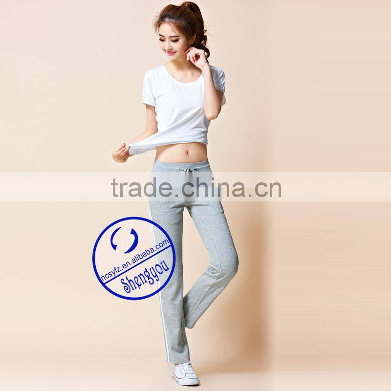 wholesale 100 cotton women's jogger trousers factories in china
