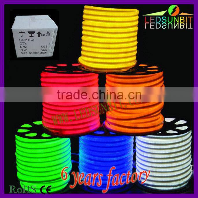 240v outdoor mono led neon lights for christmas and buliding decoration