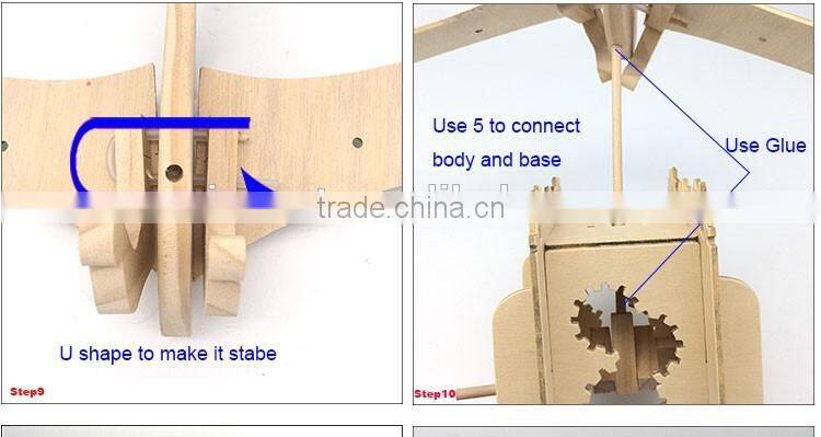 DIY draw your own Pterosaur wooden toy for educational