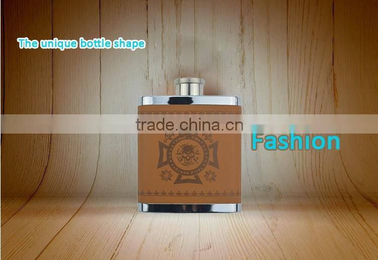 2016 Sale promotion led indicate and faux leather CE ROHS power bank/10800mah flask power bank with electronic products