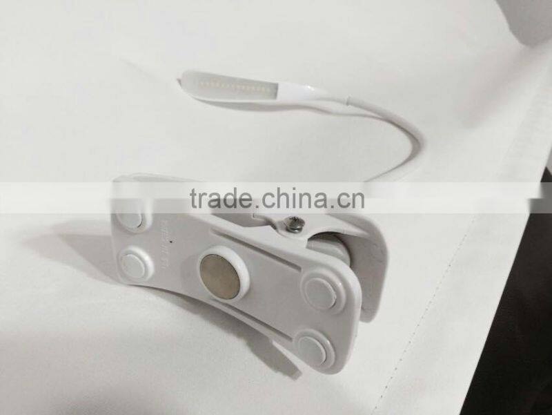 Made in China shadeless table lamps flexible bed reading light