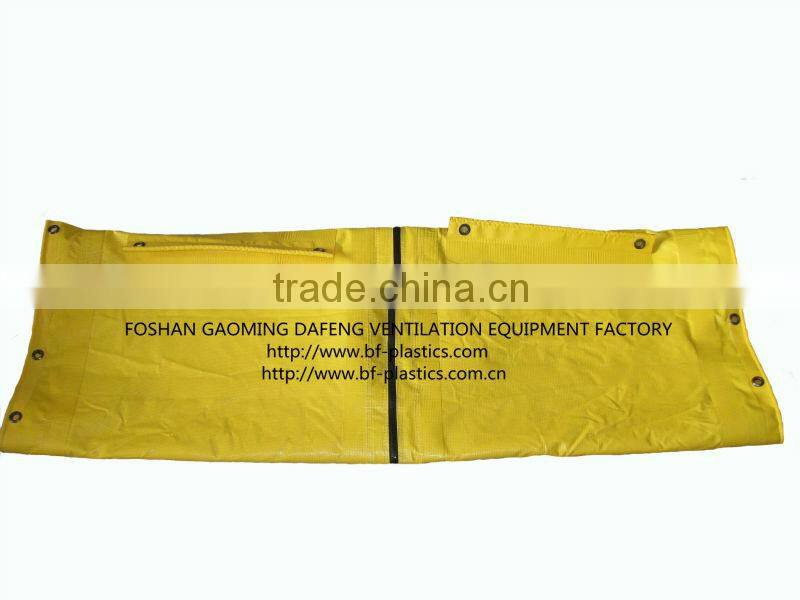 Zipper ends lay flat air supply duct hose for tunnel and coal mine ventilation