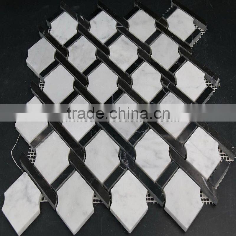 Carrara White Cheap Mosaic Tiles Price