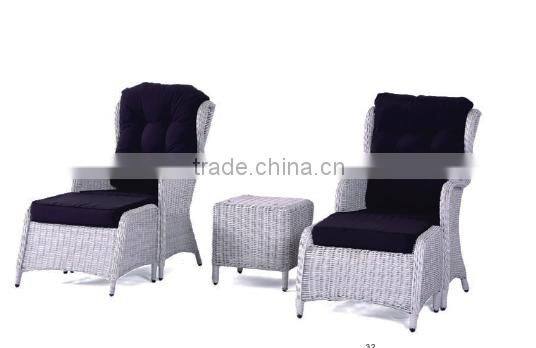 2016 Northern Europe style outdoor UV resistant rattan effect garden furniture