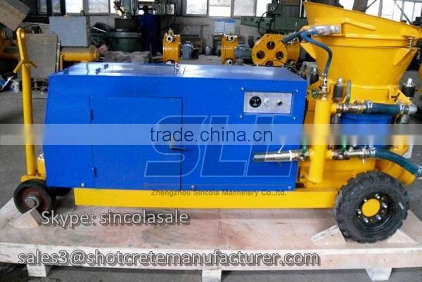 With Diesel Engine Shotcrete Machine with High Quality (3m3/h, 5.5m3/h, 9 m3/h)