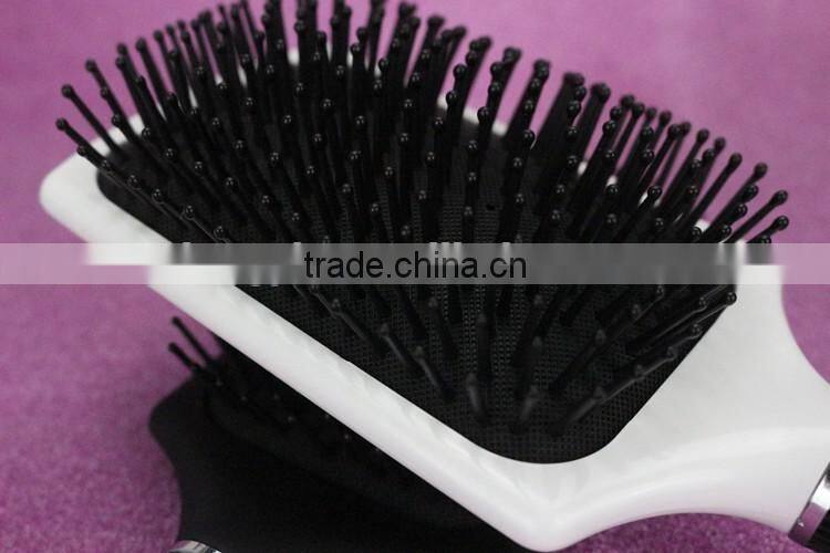 plastic paddle hair brush with good quality