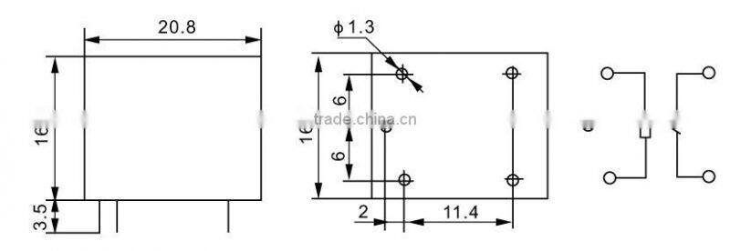 DC 12V jzc-23f(4123) power relay