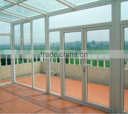 Wanjia good pvc profile interior glass french doors