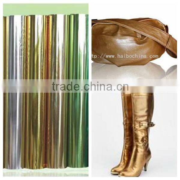 PET heat transfer film for leather