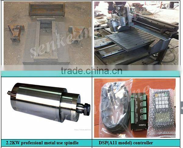 SKM-6060 aluminum mould making machine mini cnc metal engraving machine