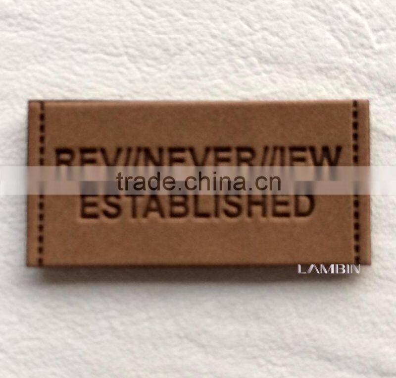 Hangzhou Lambin customs leather label patch for women's hats
