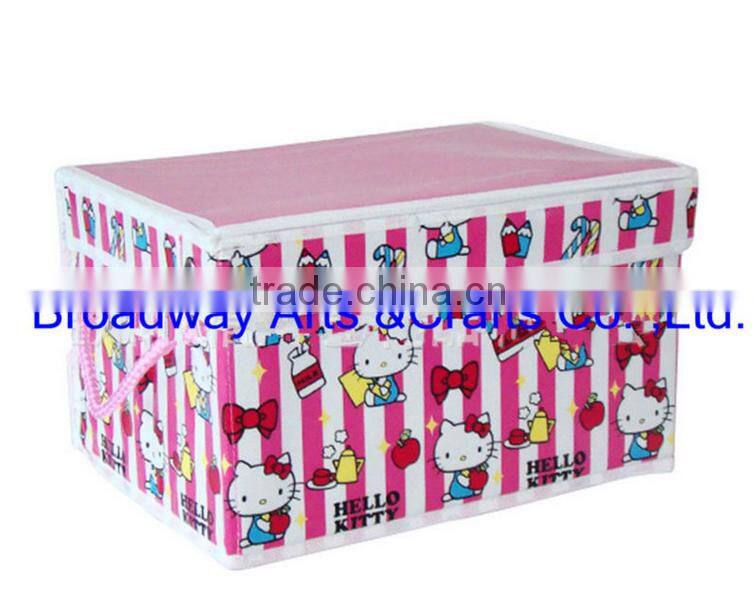 high quality custom non woven beautiful storage box