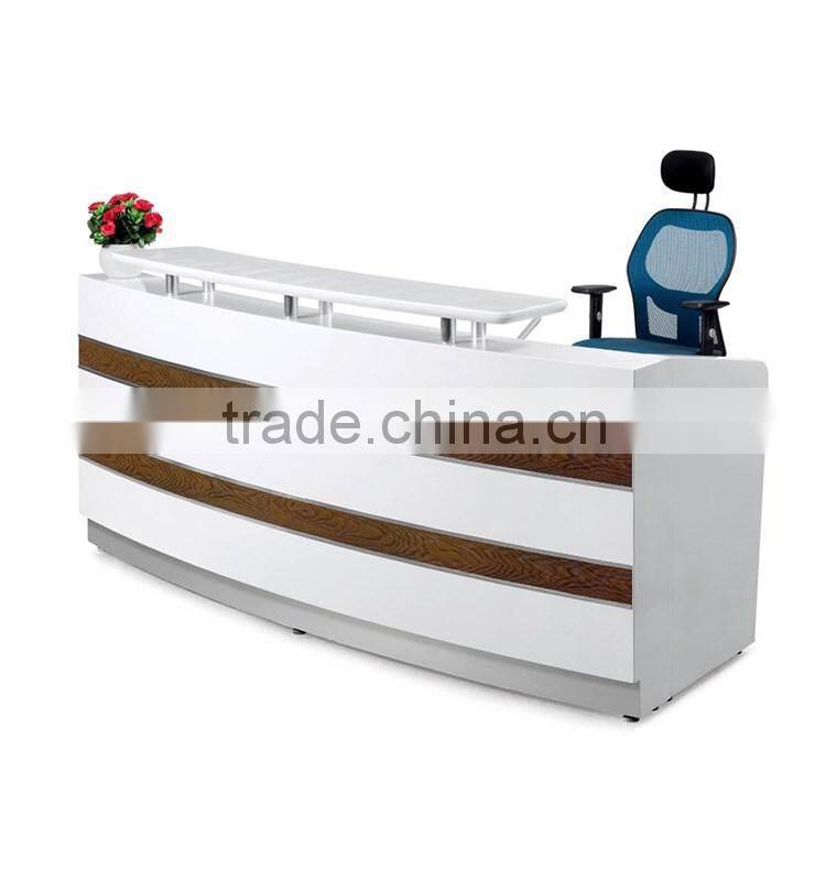 2 person hotel reception counter design