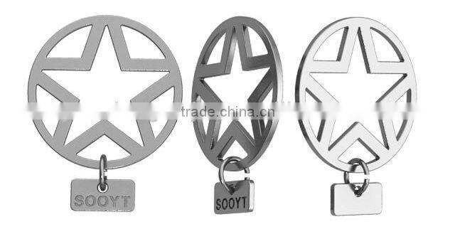 CD7641 Metal Logo Badges for collar