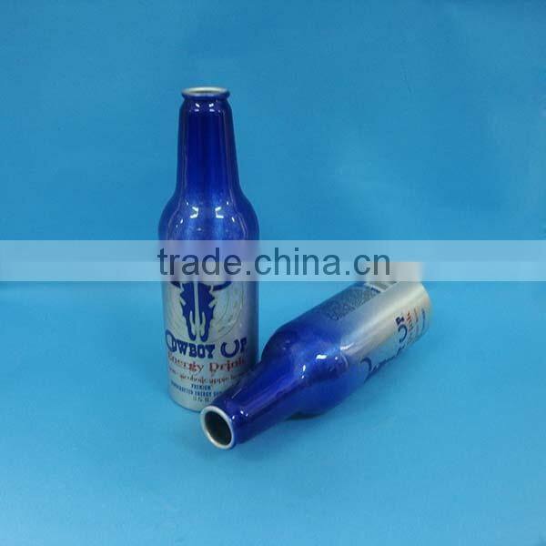150ml aluminum vodka bottle, cute yellow color aluminum bottle with screw cap