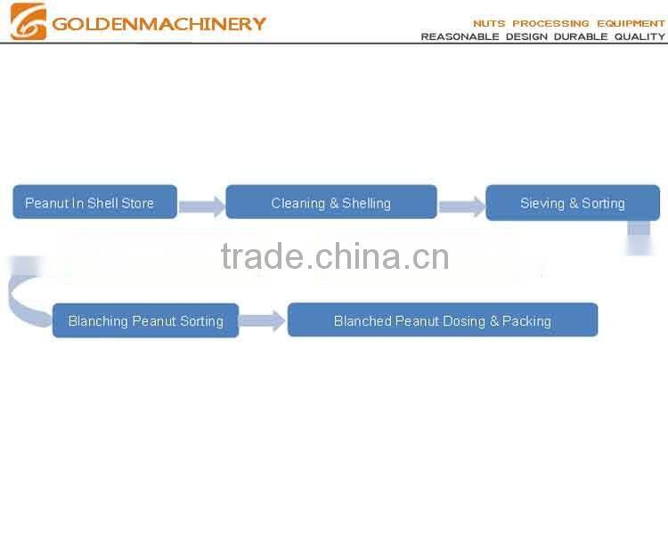 Food Machinery Peanut Roasting Blanching Production Line