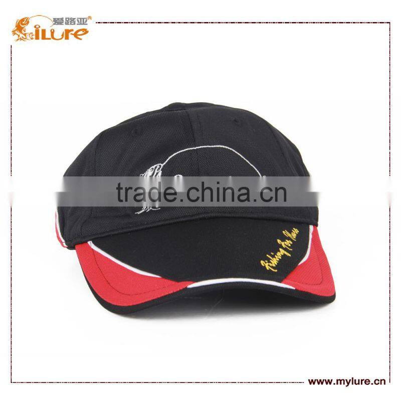 ILURE Fishing Cap Black Red Hat