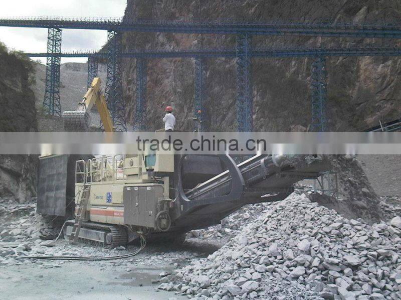 jaw crusher plant, mobile jaw crusher, tyre mounted jaw crusher