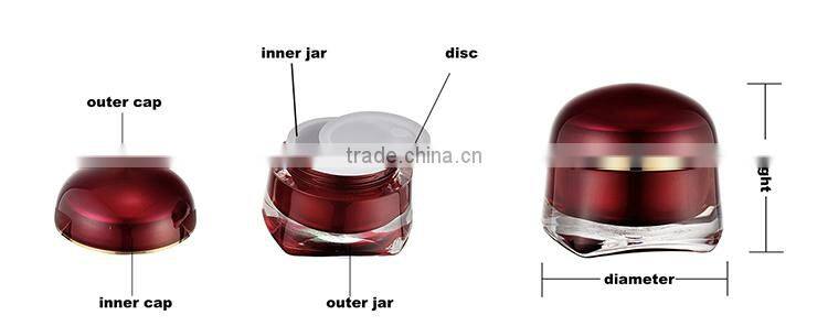 Acrylic square cheap luxury cosmetic packaging set