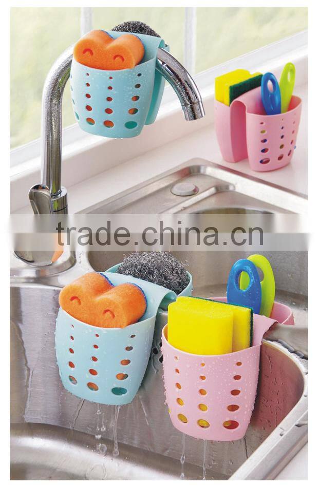 Manufacture supply free sample avaible PVC hanging kitchen sponge holder