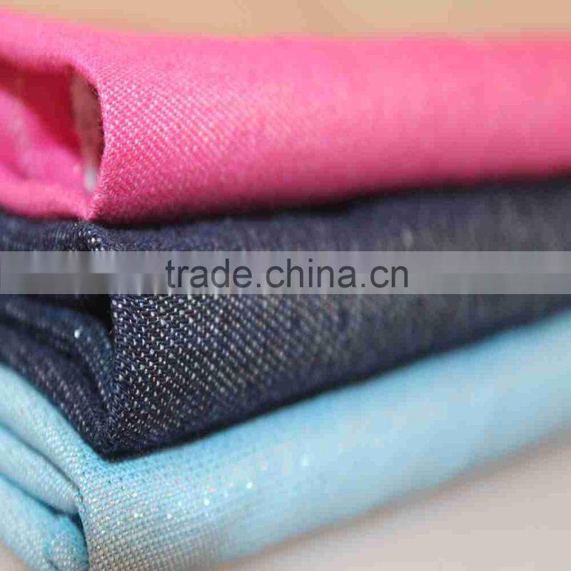 fashion jean denim fabric for woman jean shoe material