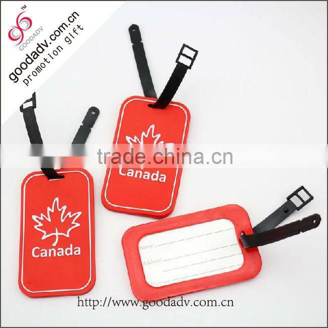 Plastic or PVC luggage tag name tag/custom travel 2014 colors to choose from