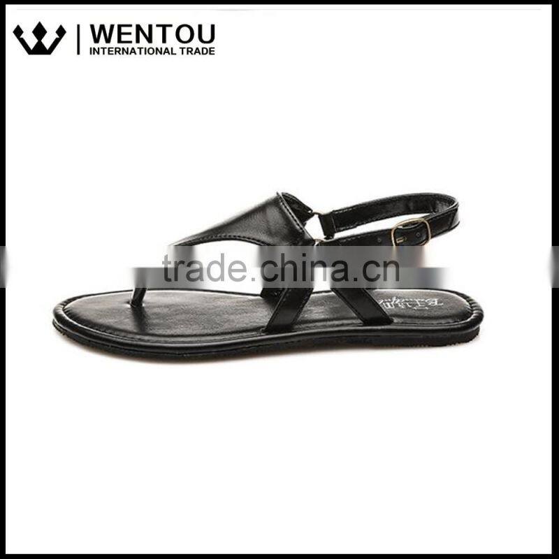 New Womens T-Strap Flat Flip Flop Monogrammed Sandals