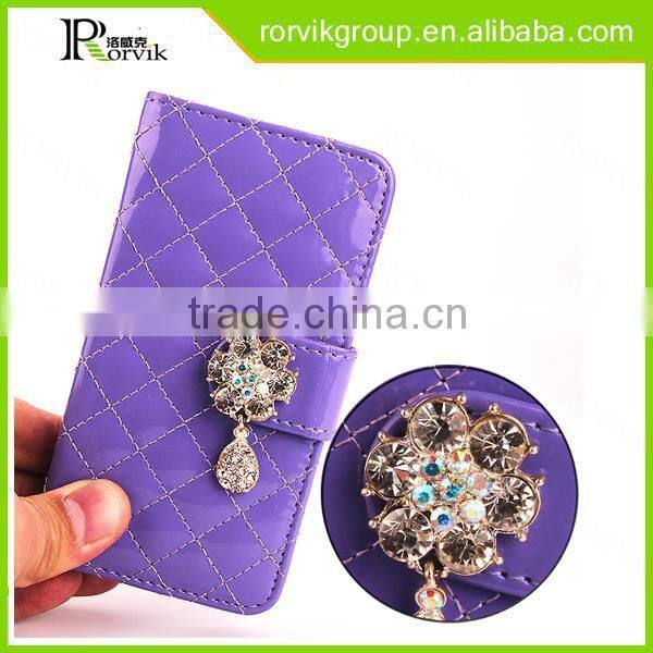 diamond glitter cover book style mobile phone case for iPhone 4G 4GS