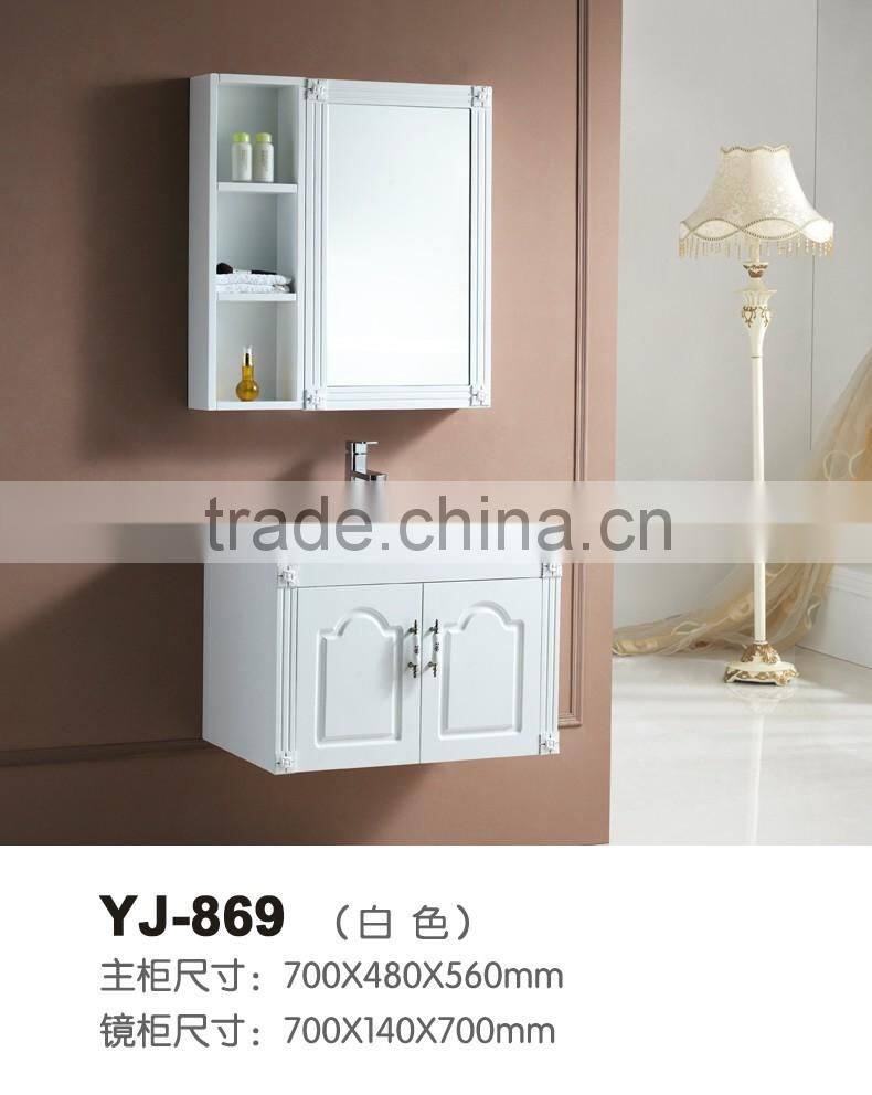 Classic white color solid wood material cheap price Italian bathroom vanity