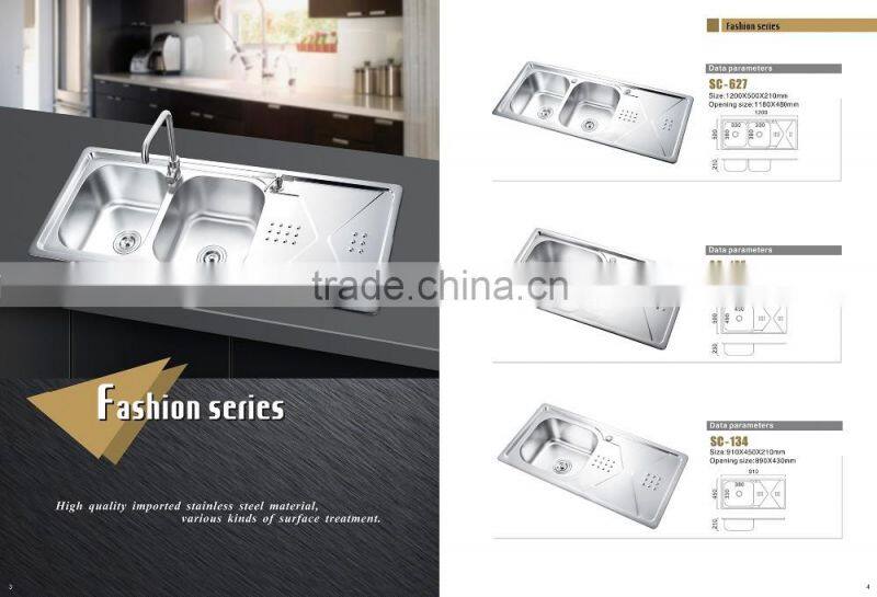SC-127 Alibaba kitchenware suppliers stainless steel wall mounted sink