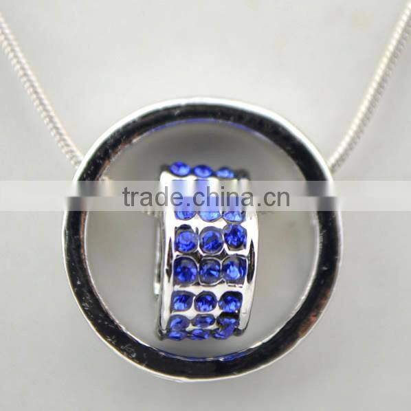 ring heart design small moq crystal pendant necklace