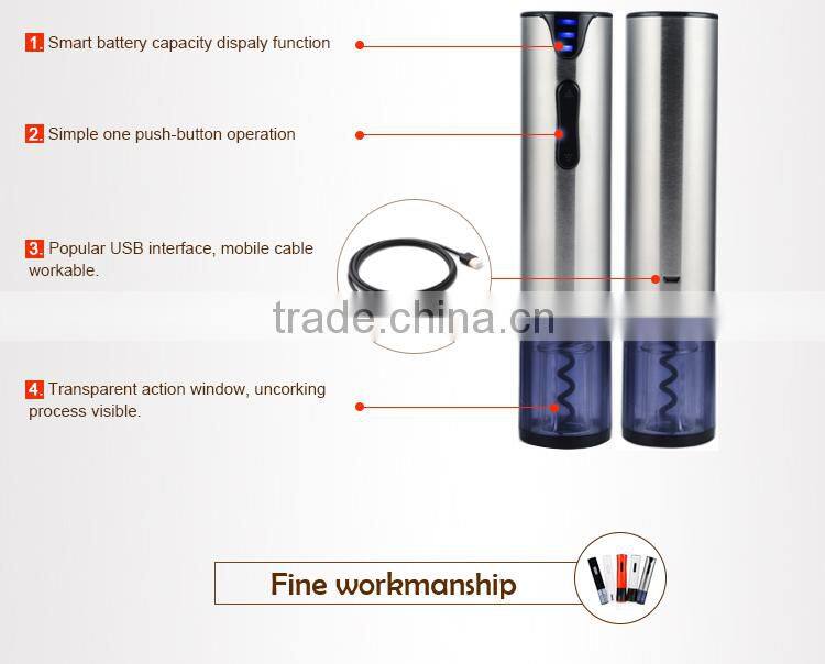 Modern Style Perfect Wine Accessories 3 Piece Wedding Sets With Box