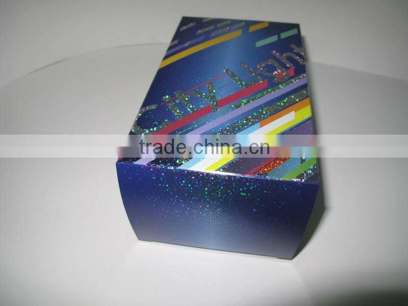 PET/OPP hologram laminated paper packaging box